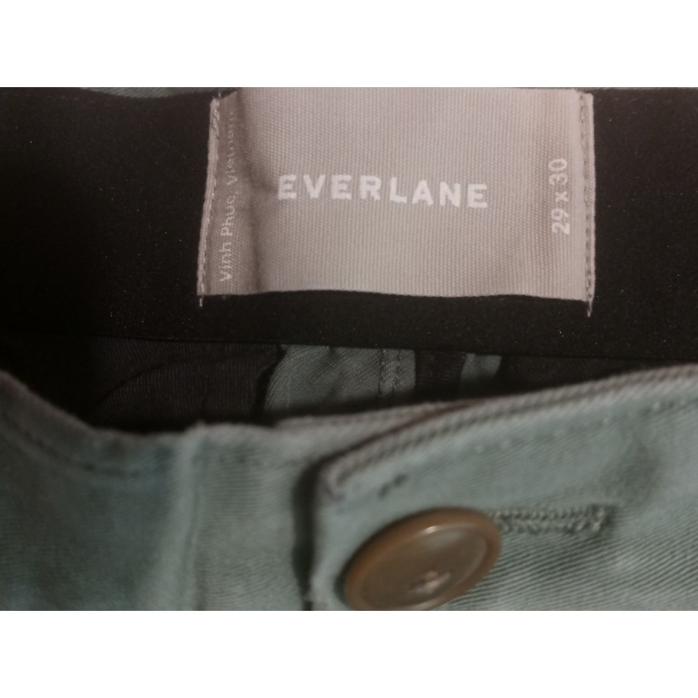 Everlane Performance Traveler Chino CROPPED 29x26 Green. Short Men Elastic Waist - Picture 9 of 16